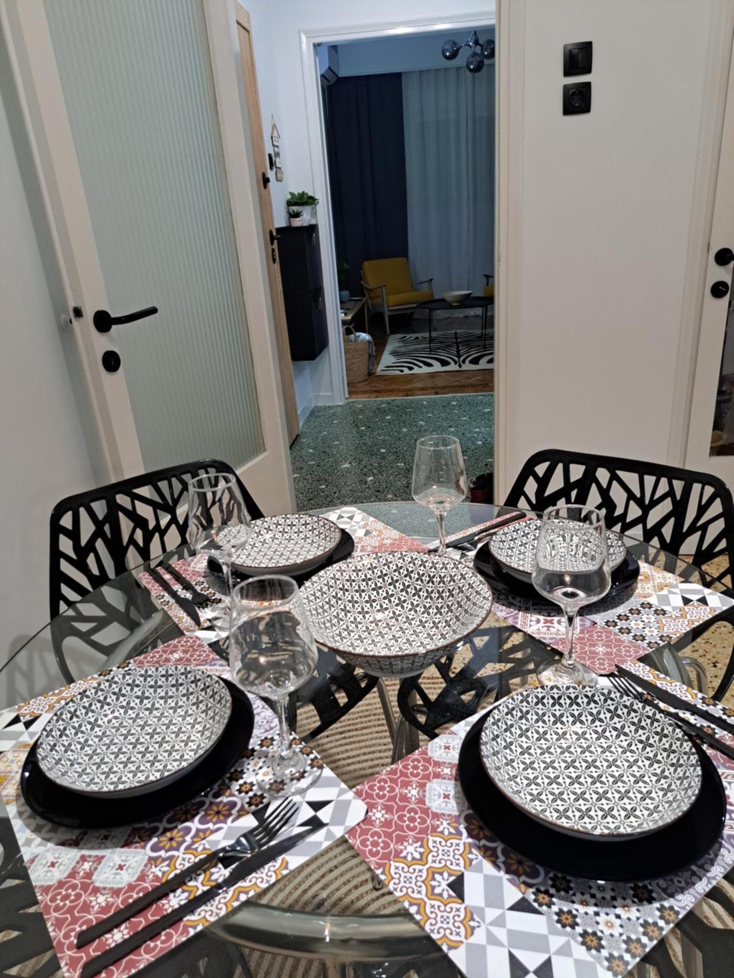 Stylish City Center Apartment Serres Extérieur photo